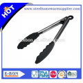 High quality stainless steel with silicone kitchen tongs